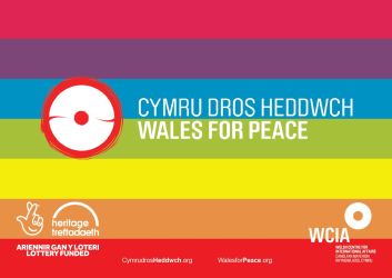 Wales for Peace Exhibition Title Panel A1 Landscape